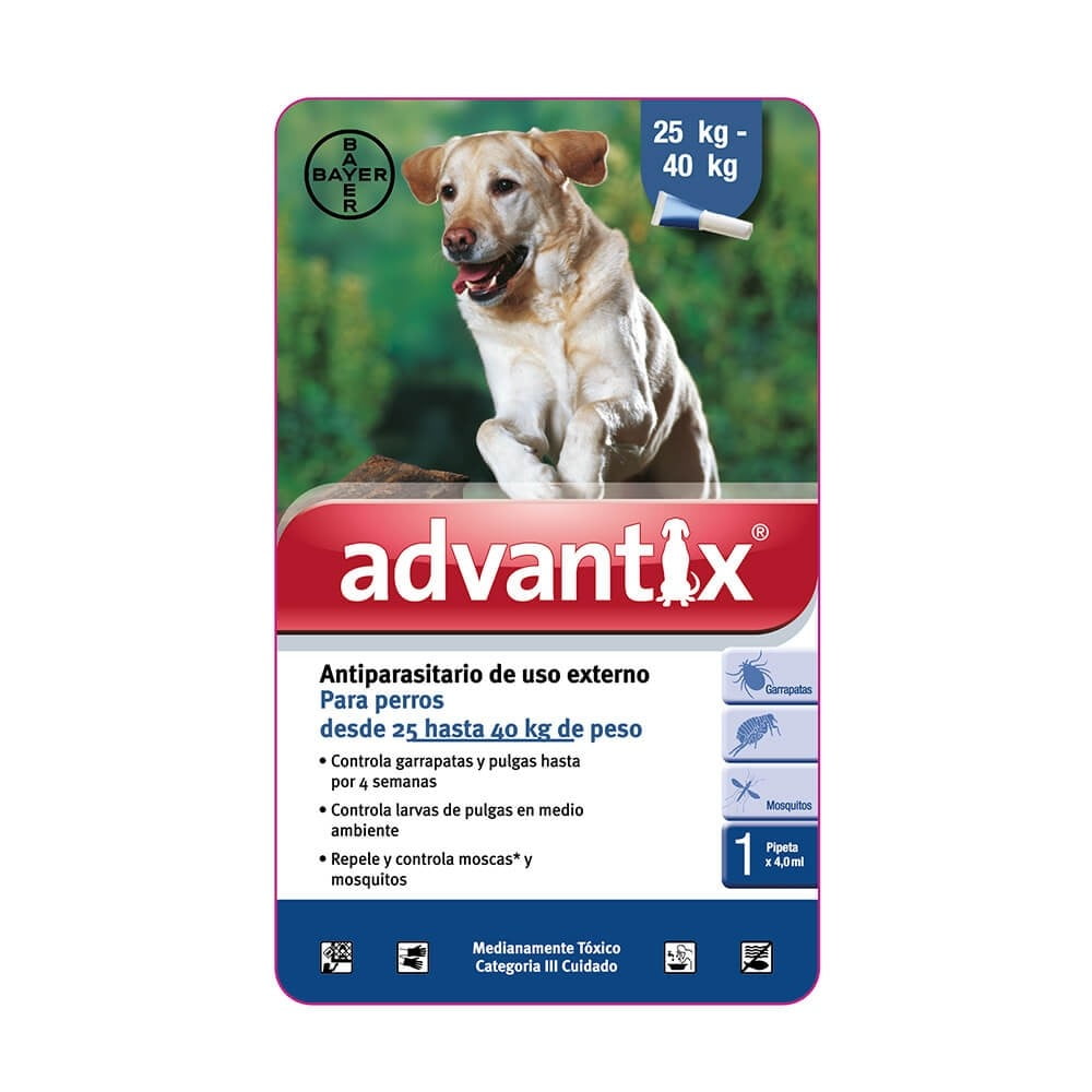 ADVANTIX PERROS DE 25 KG A 40KG 1 PIPETA
