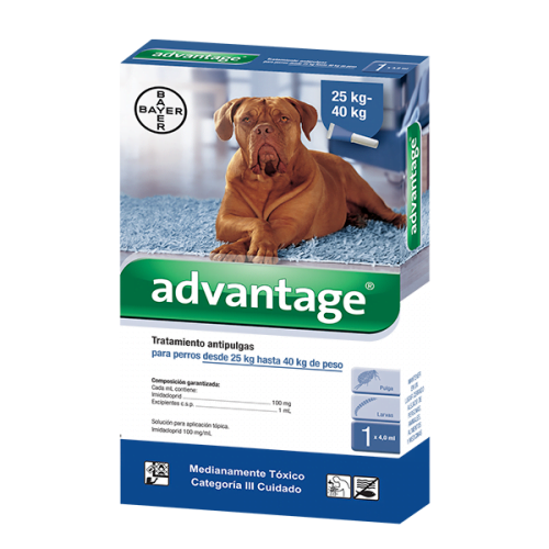 ADVANTAGE PERROS DE 25KG A 40 KG 1 PIPETA