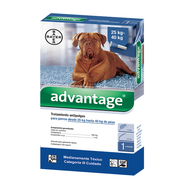 ADVANTAGE PERROS DE 25KG A 40 KG 1 PIPETA