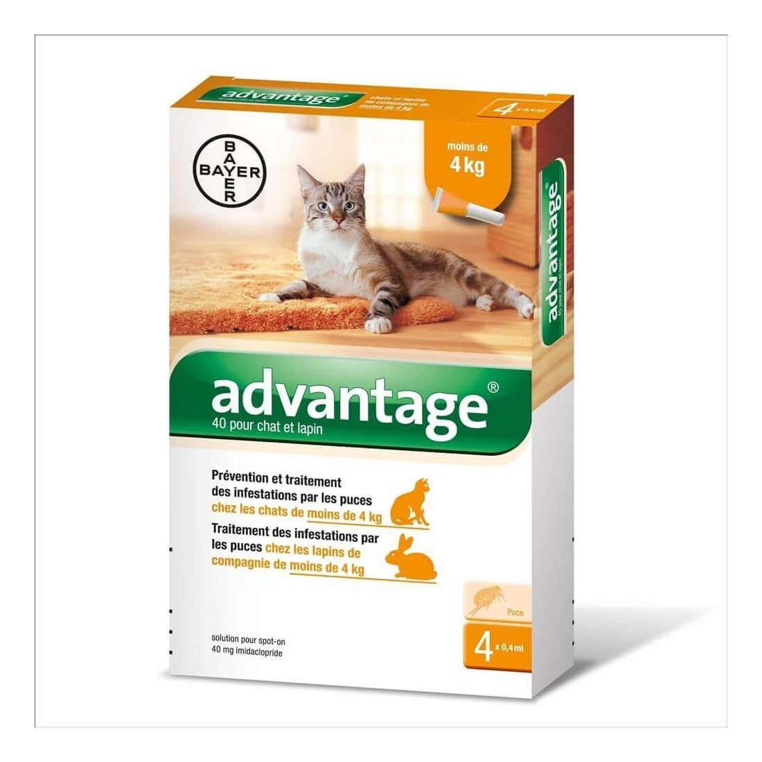 ADVANTAGE GATOS HASTA 4KG 1 PIPETA