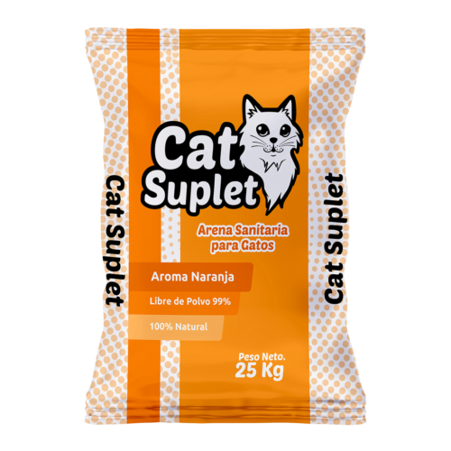 ARENA CAT SUPLET NARANJA