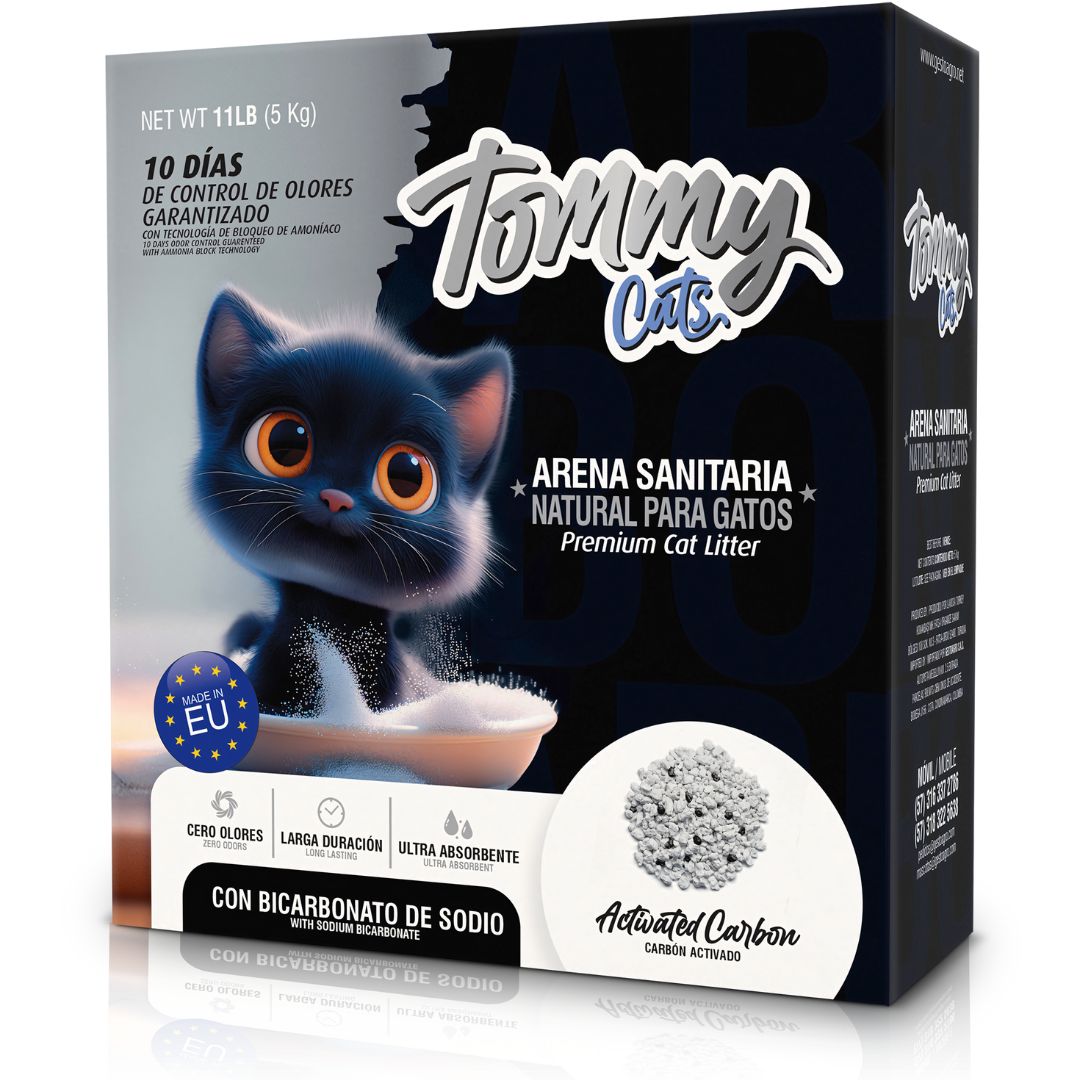 ARENA TOMMY CARBON ACTIVADO CAJA 5KG