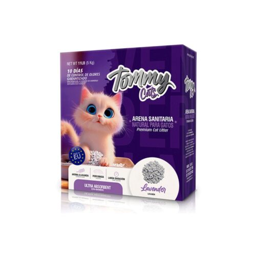 ARENA TOMMY CATS LAVANDA CAJA X 5KG
