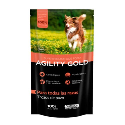 AGILITY GOLD TROZOS DE PAVO X 100GR