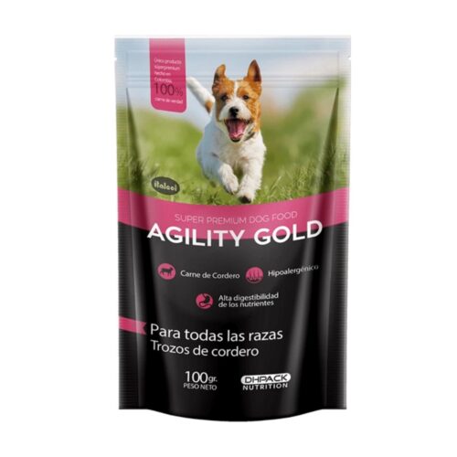AGILITY GOLD TROZOS DE CORDERO X 100GR