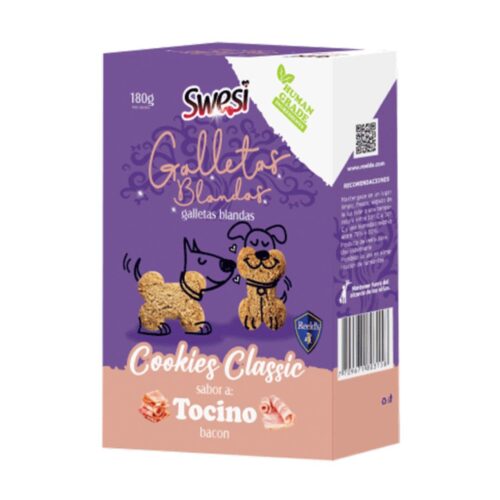 SWESI GALLETAS CLASSIC PERROS TOCINO X 180GR