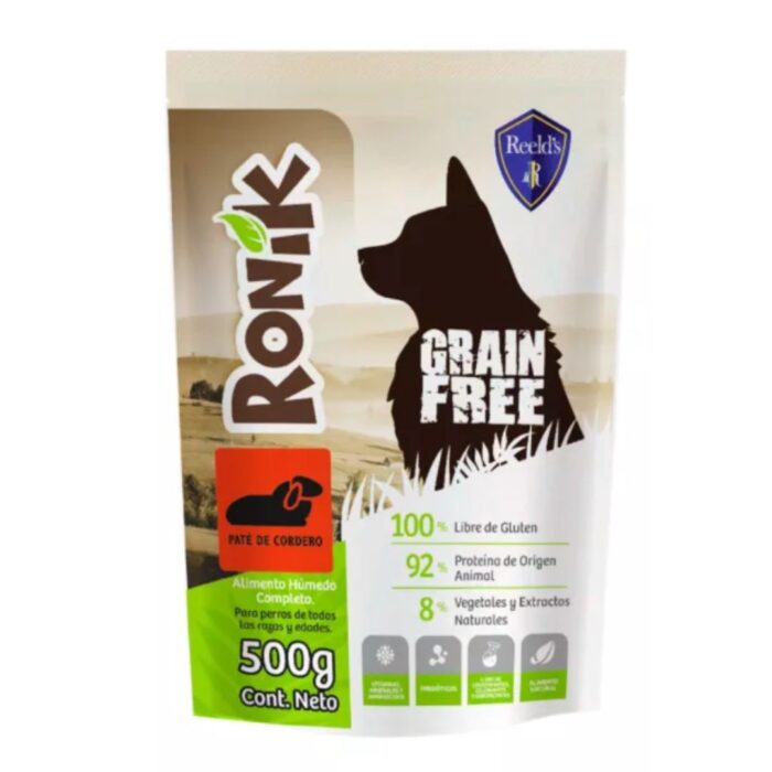 RONIK GRAIN FREE PERROS CORDERO 500GR